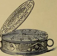An illustration from Old clocks and watches & their makers : being an historical and descriptive account of the different styles of clocks and watches of the past, in England and abroad, to which is added a list of nearly twelve thousand makers (1922)