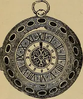 An illustration from Old clocks and watches & their makers : being an historical and descriptive account of the different styles of clocks and watches of the past, in England and abroad, to which is added a list of nearly twelve thousand makers (1922)