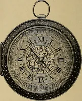 An illustration from Old clocks and watches & their makers : being an historical and descriptive account of the different styles of clocks and watches of the past, in England and abroad, to which is added a list of nearly twelve thousand makers (1922)