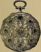 An illustration from Old clocks and watches & their makers : being an historical and descriptive account of the different styles of clocks and watches of the past, in England and abroad, to which is added a list of nearly twelve thousand makers (1922)