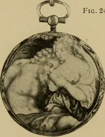 An illustration from Old clocks and watches & their makers : being an historical and descriptive account of the different styles of clocks and watches of the past, in England and abroad, to which is added a list of nearly twelve thousand makers (1922)