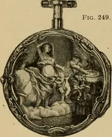 An illustration from Old clocks and watches & their makers : being an historical and descriptive account of the different styles of clocks and watches of the past, in England and abroad, to which is added a list of nearly twelve thousand makers (1922)