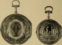 An illustration from Old clocks and watches & their makers : being an historical and descriptive account of the different styles of clocks and watches of the past, in England and abroad, to which is added a list of nearly twelve thousand makers (1922)