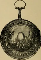 An illustration from Old clocks and watches & their makers : being an historical and descriptive account of the different styles of clocks and watches of the past, in England and abroad, to which is added a list of nearly twelve thousand makers (1922)