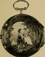 An illustration from Old clocks and watches & their makers : being an historical and descriptive account of the different styles of clocks and watches of the past, in England and abroad, to which is added a list of nearly twelve thousand makers (1922)