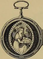An illustration from Old clocks and watches & their makers : being an historical and descriptive account of the different styles of clocks and watches of the past, in England and abroad, to which is added a list of nearly twelve thousand makers (1922)