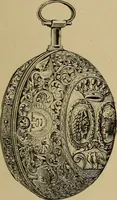 An illustration from Old clocks and watches & their makers : being an historical and descriptive account of the different styles of clocks and watches of the past, in England and abroad, to which is added a list of nearly twelve thousand makers (1922)