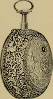An illustration from Old clocks and watches & their makers : being an historical and descriptive account of the different styles of clocks and watches of the past, in England and abroad, to which is added a list of nearly twelve thousand makers (1922)