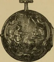 An illustration from Old clocks and watches & their makers : being an historical and descriptive account of the different styles of clocks and watches of the past, in England and abroad, to which is added a list of nearly twelve thousand makers (1922)