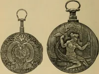 An illustration from Old clocks and watches & their makers : being an historical and descriptive account of the different styles of clocks and watches of the past, in England and abroad, to which is added a list of nearly twelve thousand makers (1922)