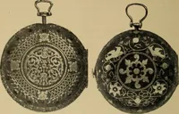 An illustration from Old clocks and watches & their makers : being an historical and descriptive account of the different styles of clocks and watches of the past, in England and abroad, to which is added a list of nearly twelve thousand makers (1922)