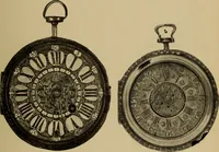 An illustration from Old clocks and watches & their makers : being an historical and descriptive account of the different styles of clocks and watches of the past, in England and abroad, to which is added a list of nearly twelve thousand makers (1922)