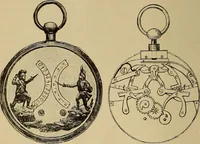 An illustration from Old clocks and watches & their makers : being an historical and descriptive account of the different styles of clocks and watches of the past, in England and abroad, to which is added a list of nearly twelve thousand makers (1922)