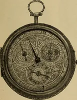 An illustration from Old clocks and watches & their makers : being an historical and descriptive account of the different styles of clocks and watches of the past, in England and abroad, to which is added a list of nearly twelve thousand makers (1922)