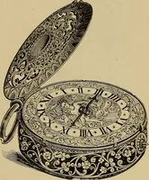 An illustration from Old clocks and watches & their makers : being an historical and descriptive account of the different styles of clocks and watches of the past, in England and abroad, to which is added a list of nearly twelve thousand makers (1922)