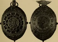 An illustration from Old clocks and watches & their makers : being an historical and descriptive account of the different styles of clocks and watches of the past, in England and abroad, to which is added a list of nearly twelve thousand makers (1922)