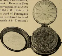 An illustration from Old clocks and watches & their makers : being an historical and descriptive account of the different styles of clocks and watches of the past, in England and abroad, to which is added a list of nearly twelve thousand makers (1922)
