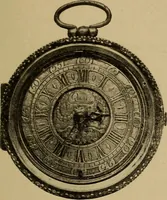 An illustration from Old clocks and watches & their makers : being an historical and descriptive account of the different styles of clocks and watches of the past, in England and abroad, to which is added a list of nearly twelve thousand makers (1922)