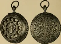 An illustration from Old clocks and watches & their makers : being an historical and descriptive account of the different styles of clocks and watches of the past, in England and abroad, to which is added a list of nearly twelve thousand makers (1922)