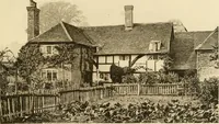 An illustration from Old cottages & farm-houses in Surrey / illustrated on one hundred collotype plates from photographs specially taken by W. Galsworthy Davie, with an introduction and numerous sketches by W. Curtis Green (1908)