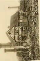 An illustration from Old cottages & farm-houses in Surrey / illustrated on one hundred collotype plates from photographs specially taken by W. Galsworthy Davie, with an introduction and numerous sketches by W. Curtis Green (1908)