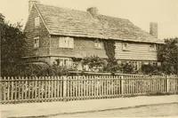 An illustration from Old cottages & farm-houses in Surrey / illustrated on one hundred collotype plates from photographs specially taken by W. Galsworthy Davie, with an introduction and numerous sketches by W. Curtis Green (1908)