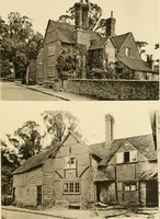 An illustration from Old cottages & farm-houses in Surrey / illustrated on one hundred collotype plates from photographs specially taken by W. Galsworthy Davie, with an introduction and numerous sketches by W. Curtis Green (1908)