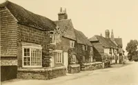 An illustration from Old cottages & farm-houses in Surrey / illustrated on one hundred collotype plates from photographs specially taken by W. Galsworthy Davie, with an introduction and numerous sketches by W. Curtis Green (1908)