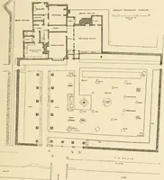 An illustration from Old cottages & farm-houses in Surrey / illustrated on one hundred collotype plates from photographs specially taken by W. Galsworthy Davie, with an introduction and numerous sketches by W. Curtis Green (1908)