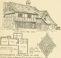 Picture 14 of 220 from Old cottages & farm-houses in Surrey / illustrated on one hundred collotype plates from photographs specially taken by W. Galsworthy Davie, with an introduction and numerous sketches by W. Curtis Green (1908), leaf 34