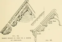 An illustration from Old cottages & farm-houses in Surrey / illustrated on one hundred collotype plates from photographs specially taken by W. Galsworthy Davie, with an introduction and numerous sketches by W. Curtis Green (1908)