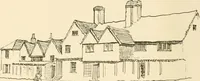 An illustration from Old cottages & farm-houses in Surrey / illustrated on one hundred collotype plates from photographs specially taken by W. Galsworthy Davie, with an introduction and numerous sketches by W. Curtis Green (1908)