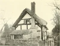 An illustration from Old cottages, farm houses, and other half-timber buildings in Shropshire, Herefordshire, and Cheshire (1904)