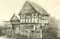 An illustration from Old cottages, farm houses, and other half-timber buildings in Shropshire, Herefordshire, and Cheshire (1904)