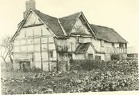 An illustration from Old cottages, farm houses, and other half-timber buildings in Shropshire, Herefordshire, and Cheshire (1904)