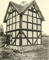 An illustration from Old cottages, farm houses, and other half-timber buildings in Shropshire, Herefordshire, and Cheshire (1904)