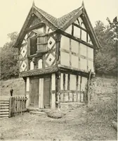An illustration from Old cottages, farm houses, and other half-timber buildings in Shropshire, Herefordshire, and Cheshire (1904)