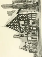 An illustration from Old cottages, farm houses, and other half-timber buildings in Shropshire, Herefordshire, and Cheshire (1904)