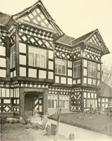 An illustration from Old cottages, farm houses, and other half-timber buildings in Shropshire, Herefordshire, and Cheshire (1904)