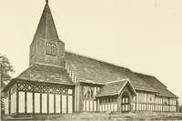 An illustration from Old cottages, farm houses, and other half-timber buildings in Shropshire, Herefordshire, and Cheshire (1904)