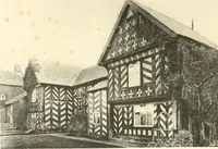 An illustration from Old cottages, farm houses, and other half-timber buildings in Shropshire, Herefordshire, and Cheshire (1904)