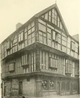An illustration from Old cottages, farm houses, and other half-timber buildings in Shropshire, Herefordshire, and Cheshire (1904)