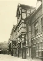 An illustration from Old cottages, farm houses, and other half-timber buildings in Shropshire, Herefordshire, and Cheshire (1904)