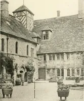 An illustration from Old cottages, farm houses, and other half-timber buildings in Shropshire, Herefordshire, and Cheshire (1904)