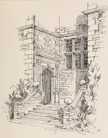 An illustration from Old English doorways; a series of historical examples from Tudor times to the end of the XVIII century (1903)