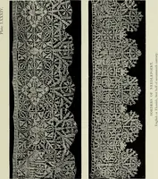 An illustration from Old lace : a handbook for collectors; an account of the different styles of lace, their history, characteristics & manufacture (1908)