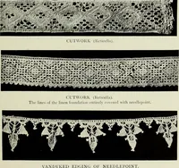 An illustration from Old lace : a handbook for collectors; an account of the different styles of lace, their history, characteristics & manufacture (1908)