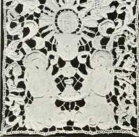 An illustration from Old lace, a handbook for collectors; an account of the different styles of lace, their history, characteristics & manufacture (1909)