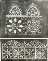 An illustration from Old lace, a handbook for collectors; an account of the different styles of lace, their history, characteristics & manufacture (1909)