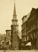 An illustration from Old New England churches and their children (1906)